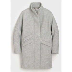 J.Crew Cocoon Coat Stadium Cloth Wool Size 6P Grey J8375